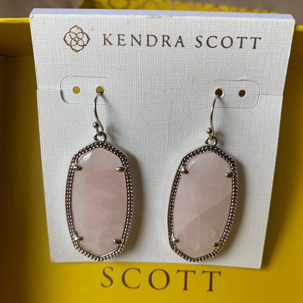Kendra Scott Elle Earrings Rose Quartz